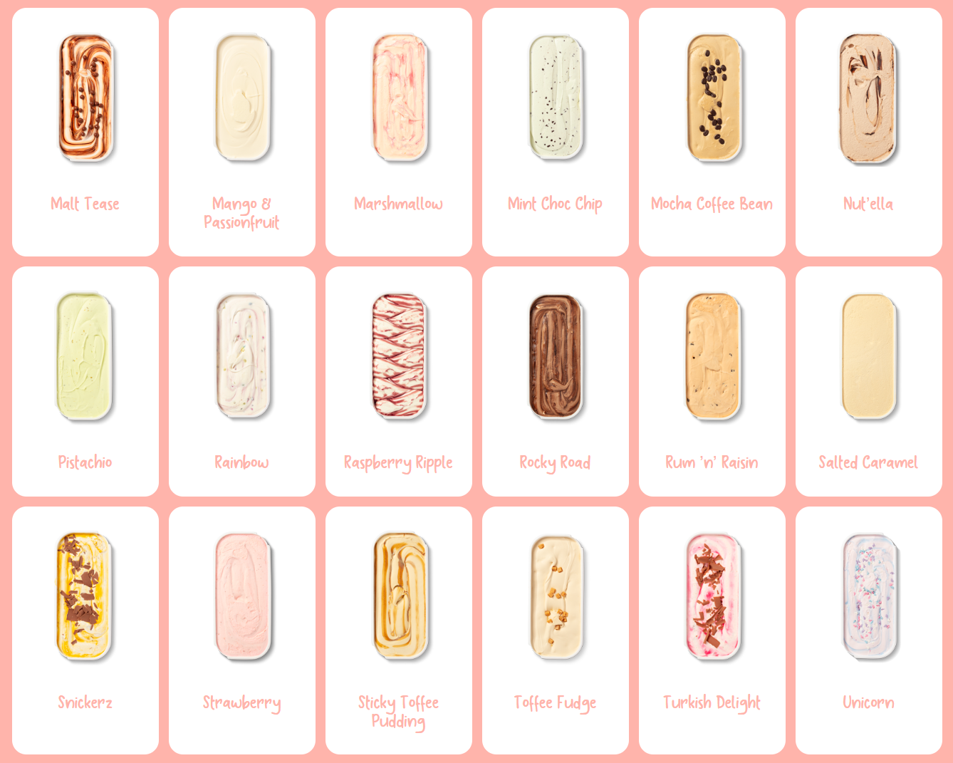 Ice Cream Menu Page 2